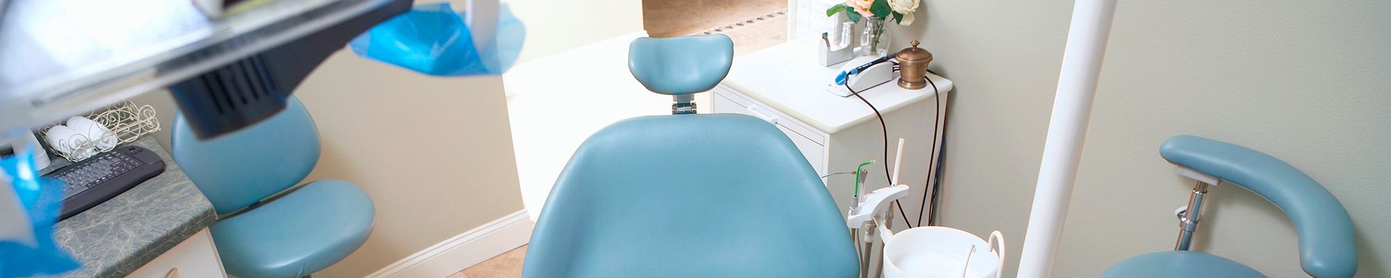 close up of dental chair