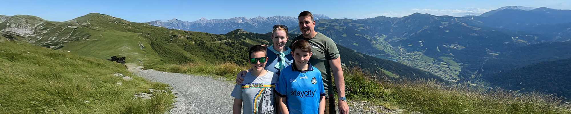 Dr. Wilson and his family in the mountians