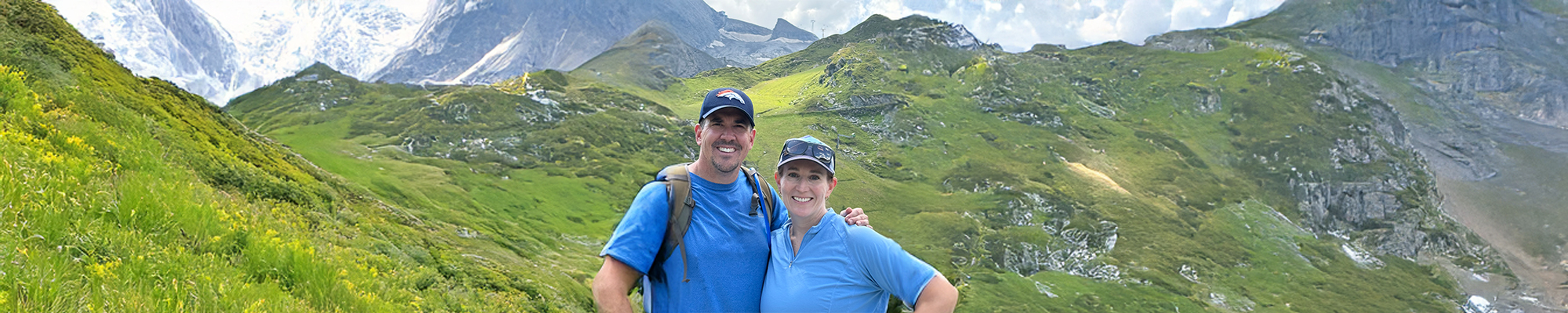 Dr. Wilson and his wife enjoying the mountains